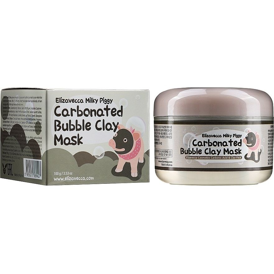 Купити Маска для обличчя глиняно-бульбашкова Face Care Milky Piggy Carbonated Bubble Clay Mask на Elune.com.ua