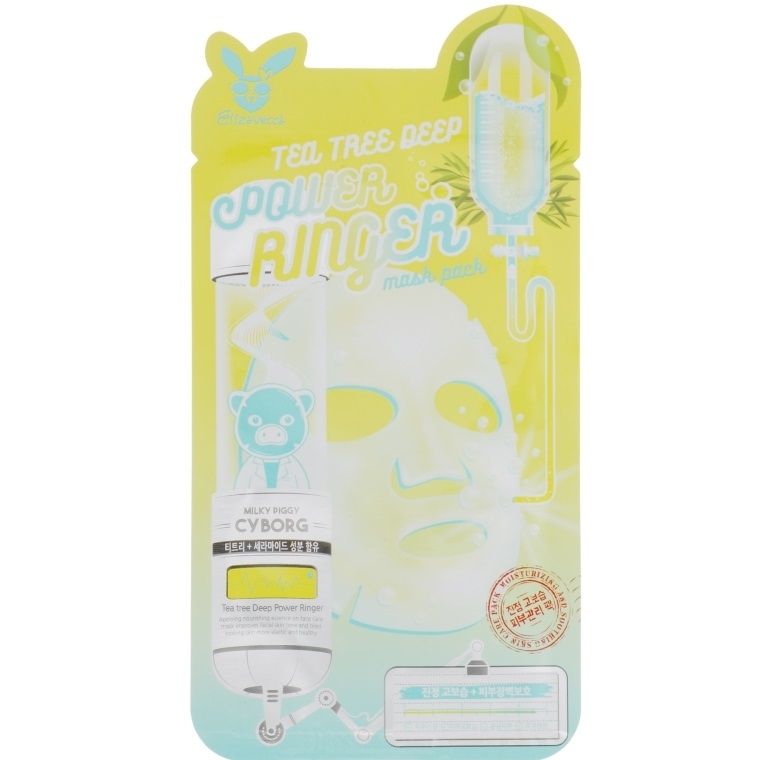 Купити Маска для проблемної шкіри з екстрактом чайного дерева Tea Tree Deep Power Ringer Mask Pack на Elune.com.ua