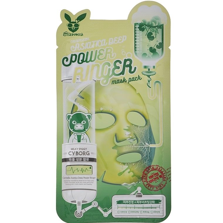 Купити Заспокійлива маска з екстрактом центели Centella Asiatica Deep Power Ringer Mask Pack на Elune.com.ua