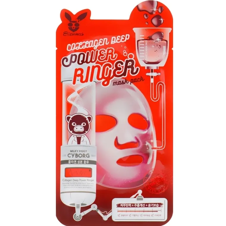 Зволожувальна тканинна маска з колагеном Face Care Collagen Deep Power Mask Pack