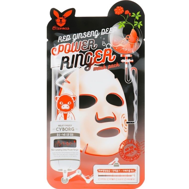 Купити Маска омолоджувальна з женьшенем Face Care Red Ginseng Deep Power Ringer Mask Pack на Elune.com.ua