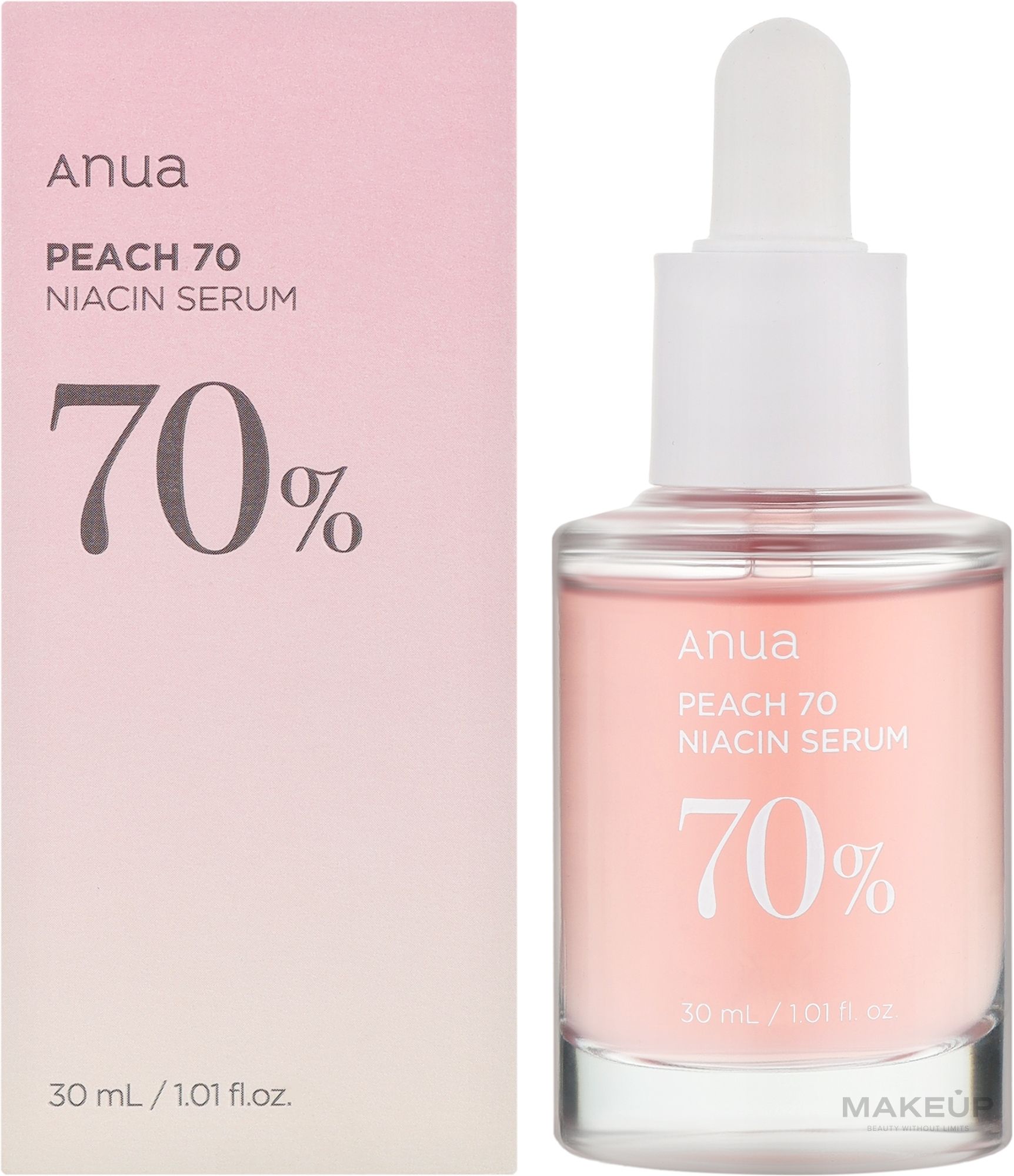 Купити Освітлювальна сироватка з персиковою водою Anua Peach 70% Niacinamide Serum на Elune.com.ua
