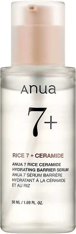 Купити Освітлювальна рисова сироватка Anua Rice 7 Ceramide Hydrating Barrier Serum на Elune.com.ua