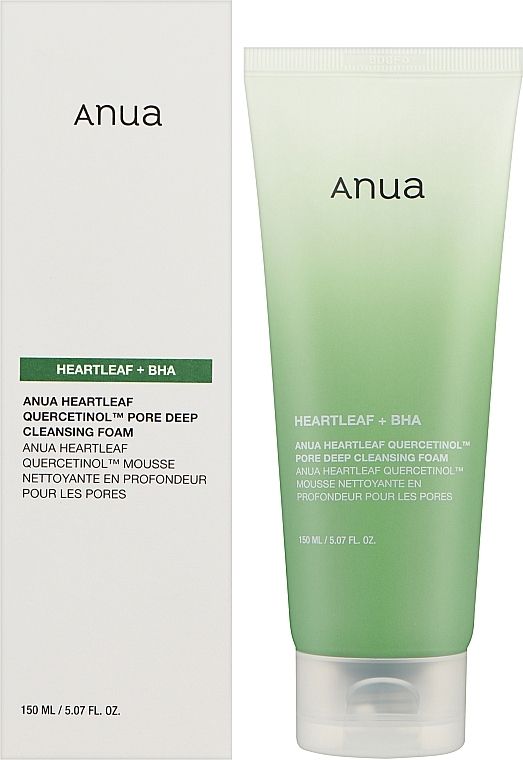 Купити Пінка для глибокого очищення Anua Heartleaf Quercetinol Pore Deep Cleansing Foam на Elune.com.ua