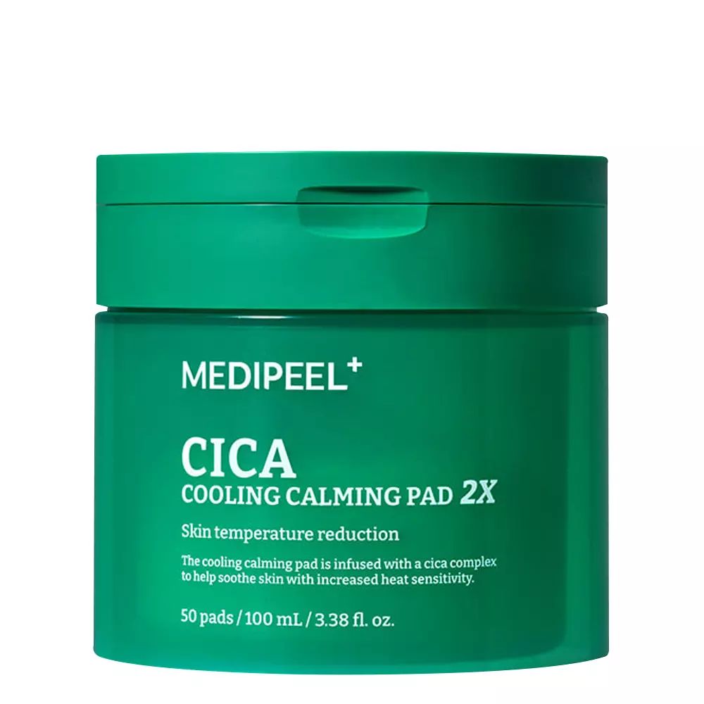 Купити Охолоджуючі заспокійливі педи для обличчя Medi Peel Cica Cooling Calming Pad 2x на Elune.com.ua