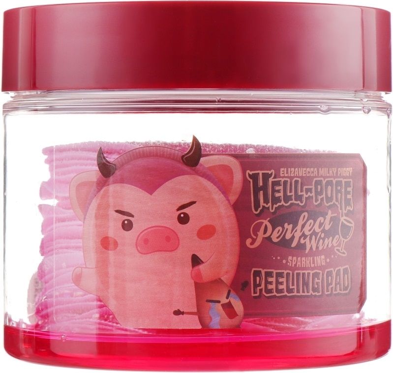Купити Пілінг-пади на основі червоного вина Hell-Pore Perfect Wine Sparkling Peeling Pad на Elune.com.ua