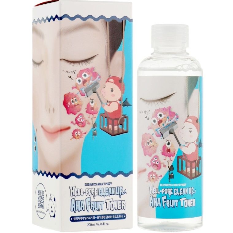 Купити Пілінг-тонер з фруктовими кислотами Face Care Hell-Pore Clean Up Aha Fruit Toner на Elune.com.ua