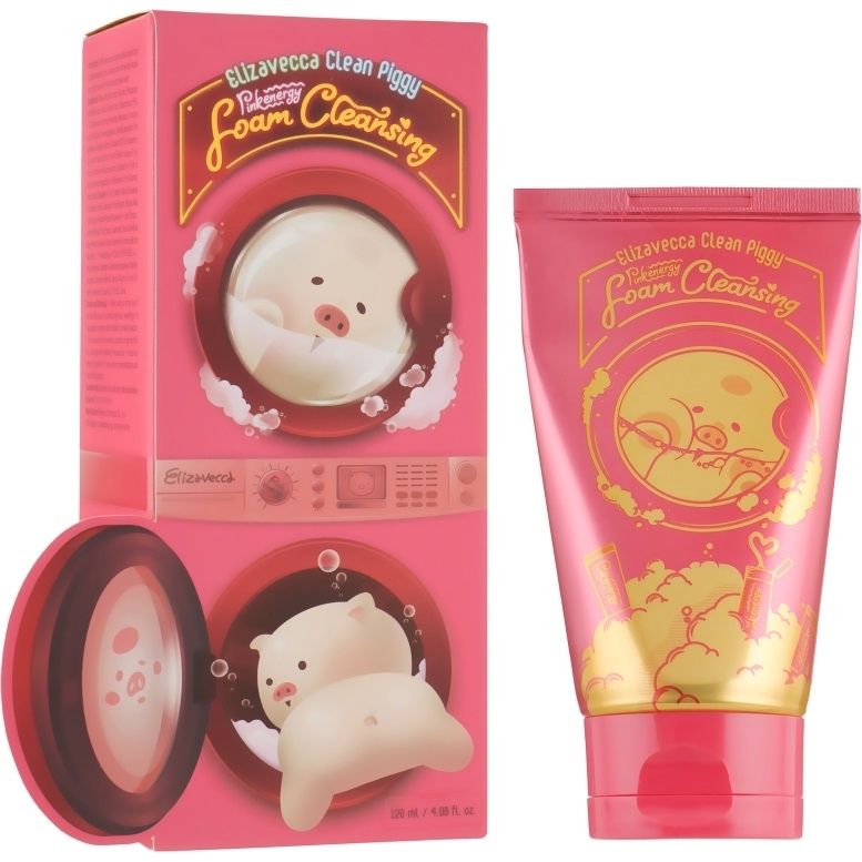 Купити Ніжна пінка для вмивання Clean Piggy Pink Energy Foam Cleansing на Elune.com.ua