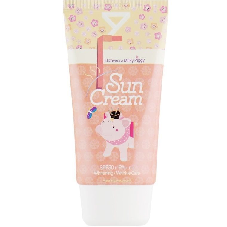 Купити Сонцезахисний крем СПФ 50+ Face Care Milky Piggy Sun Cream SPF 50+ на Elune.com.ua