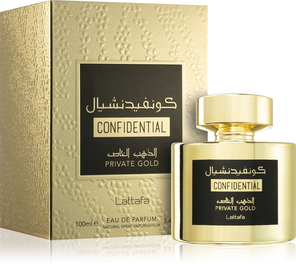 Купити Lattafa Perfumes Confidential Private Gold Парфумована вода на Elune.com.ua