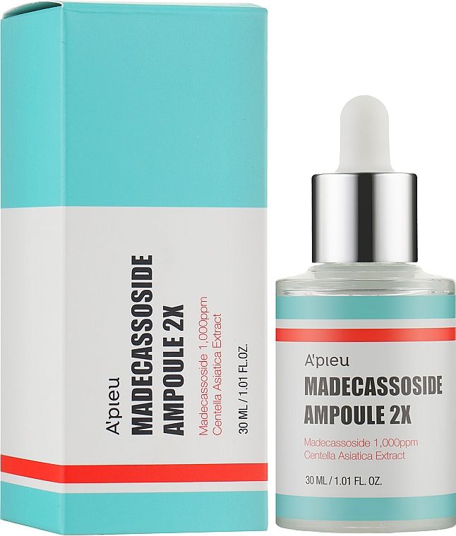 Купити Сироватка для обличчя з мадекассосидом A'pieu Madecassoside Ampoule 2X на Elune.com.ua