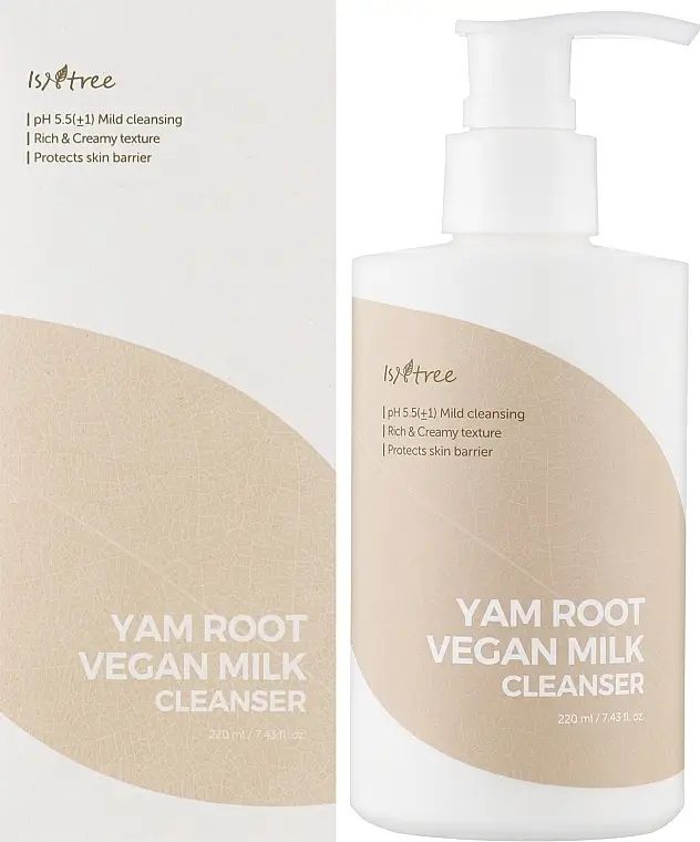 Купити Заспокійливе молочко для очищення обличчя  Yam Root Vegan Milk Cleanser на Elune.com.ua