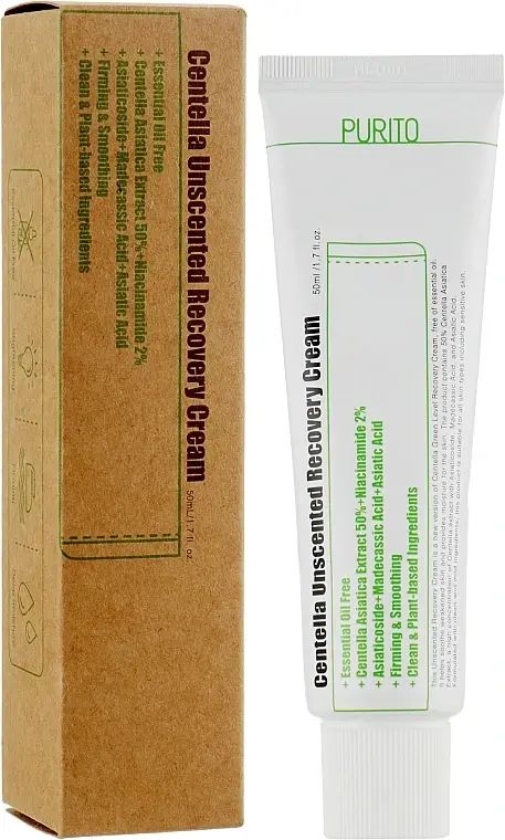 Купити Крем з центелою для чутливої шкіри без олій Centella Unscented Recovery Cream на Elune.com.ua