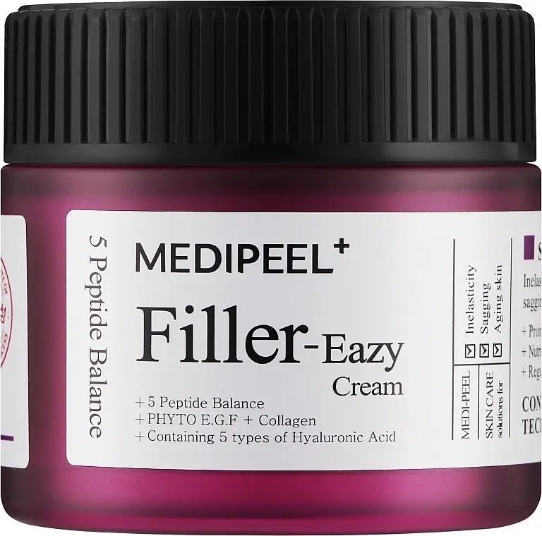 Купити Живильний крем-філер із пептидами та EGF від зморщок Eazy Filler Cream на Elune.com.ua