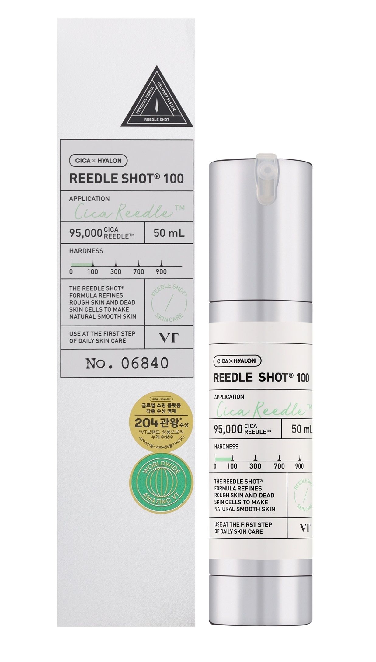 Купити Мікроголковий бустер для покращення текстури шкіри VT Cosmetics Reedle Shot 100 на Elune.com.ua