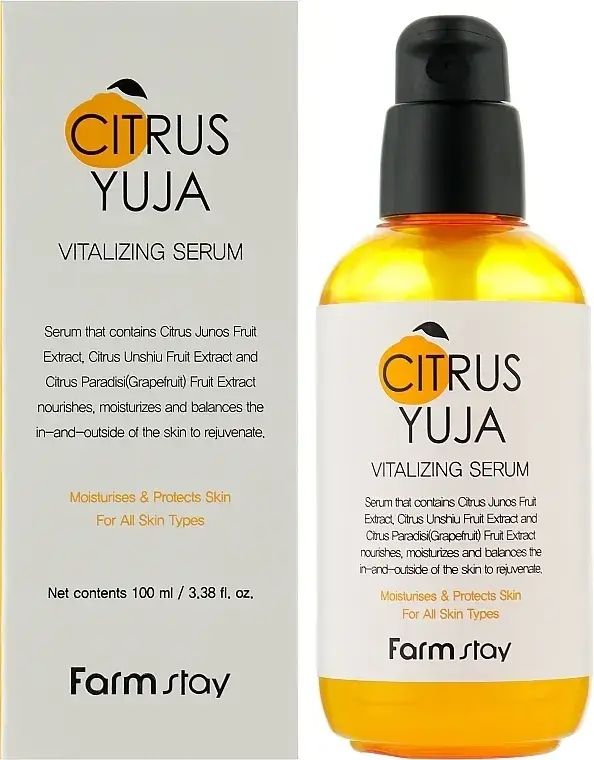 Купити Відновлювальна сироватка для обличчя з екстрактом юзу Citrus Yuja Vitalizing Serum на Elune.com.ua