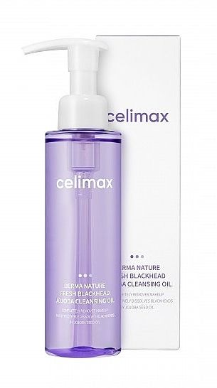 Купити Гідрофільна олія для очищення обличчяg Celimax Derma Nature Fresh Blackhead Jojoba Cleansing Oil на Elune.com.ua