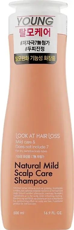 Купити Шампунь для чутливої шкіри голови Look at Hair Loss Natural Mild Scalp Care Shampoo на Elune.com.ua