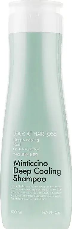 Купити Шампунь освіжаючий проти лупи Look At Hair Loss Minticcino Deep Cooling Shampoo на Elune.com.ua