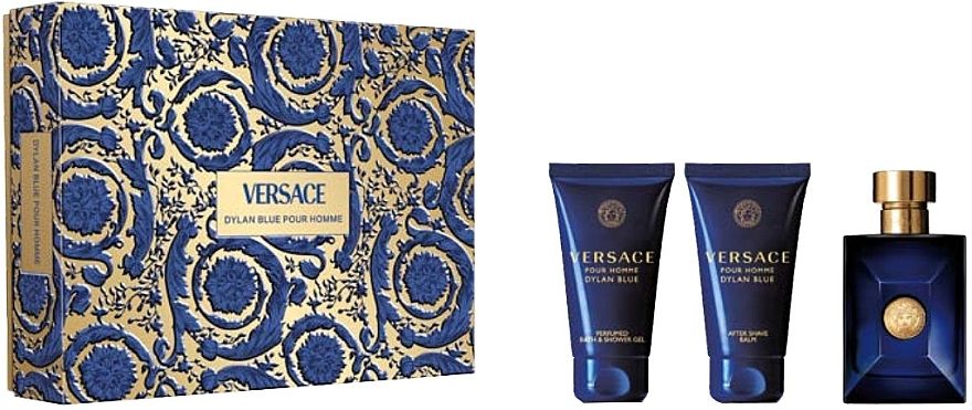 Купити Набір Versace Pour Homme Dylan Blue (edt 50ml + as/b 50ml + sh/gel 50ml) на Elune.com.ua