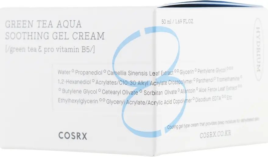 Купити Заспокійливий крем з екстрактом зеленого чаю Hydrium Green Tea Aqua Soothing Gel Cream на Elune.com.ua