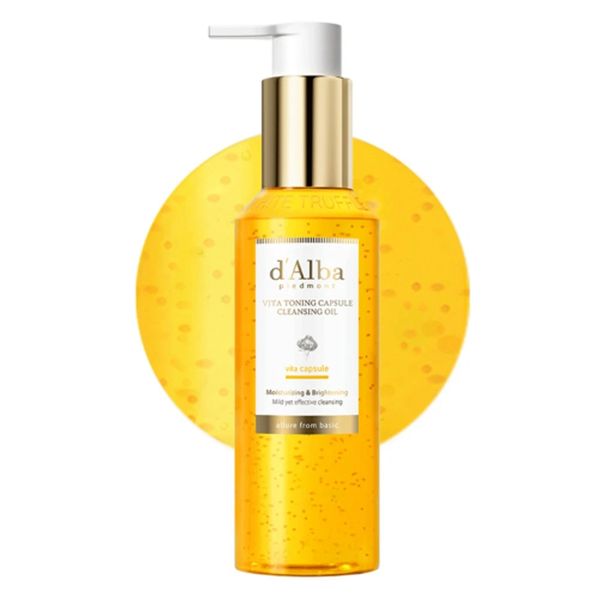 Купити Очищаюча олія з вітамінними капсулами D'ALBA Vita Toning Capsule Cleansing Oil на Elune.com.ua