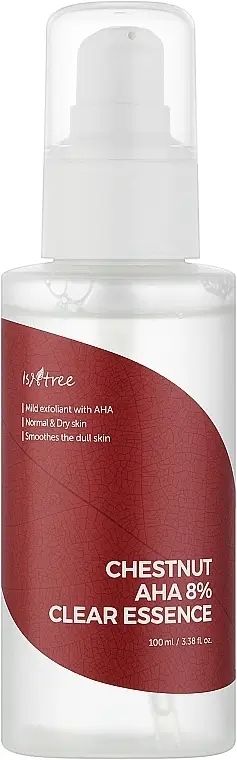 Купити Есенція оновлююча з AHA кислотою і екстрактом каштану Chestnut AHA 8% Clear Essence на Elune.com.ua
