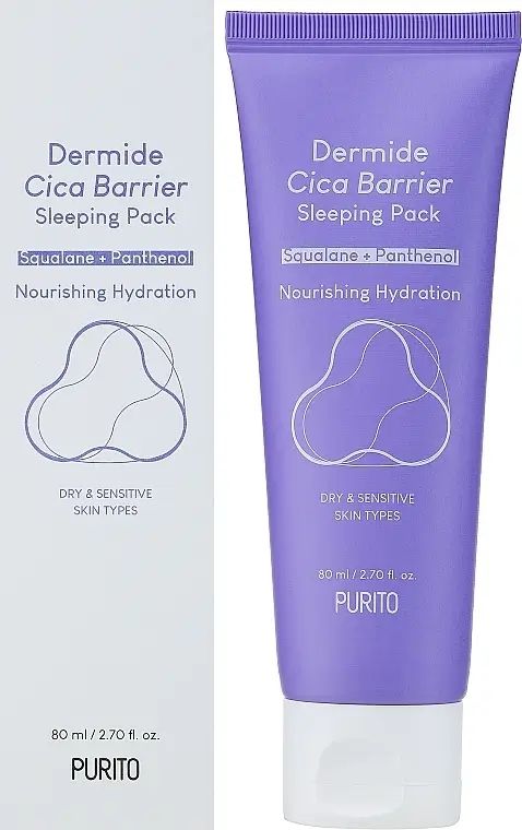 Купити Регенерувальна нічна крем-маска Dermide Cica Barrier Sleeping Pack на Elune.com.ua