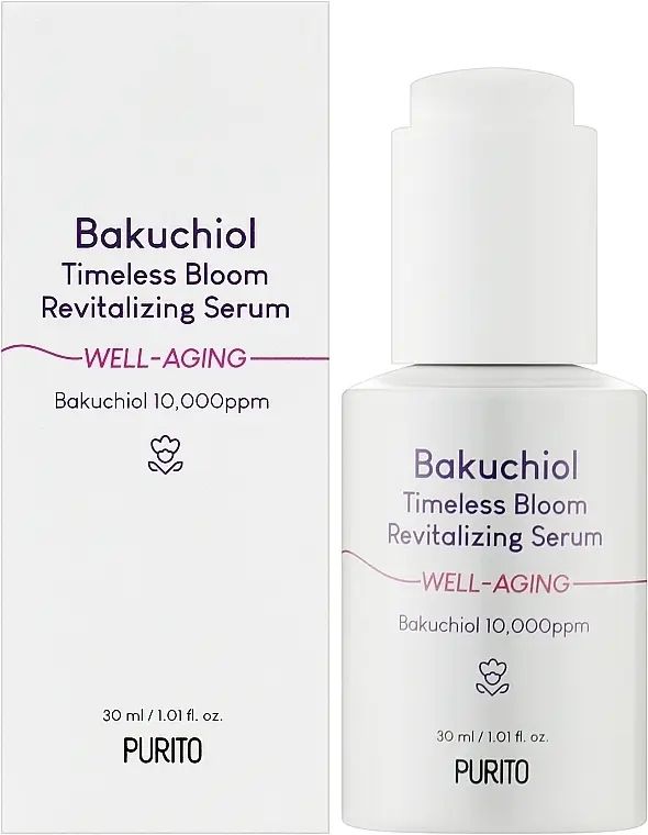 Купити Сироватка з бакучіолом відновлювальна Bakuchiol Timeless Bloom Revitalizing Serum на Elune.com.ua