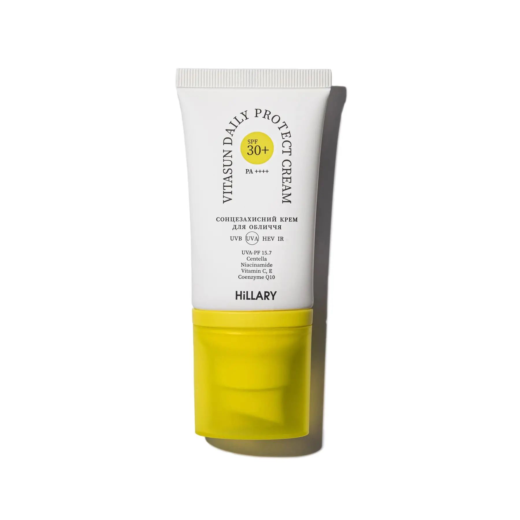 Купити Сонцезахисний крем для обличчя SPF 30+ Hillary VitaSun Daily Protect Cream на Elune.com.ua