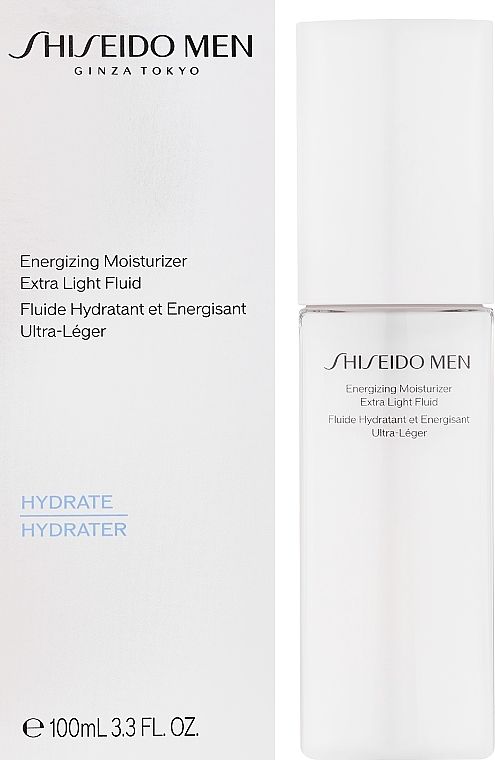 Купити Зволожувальний і тонізуючий флюїд для обличчя Shiseido Men Energizing Moisturizer Extra Light Fluid на Elune.com.ua