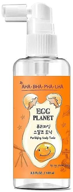 Купити Очищувальний тонік для шкіри голови з AHA, BHA, PHA, LHA кислотами Egg Planet Purifying Scalp Tonic на Elune.com.ua