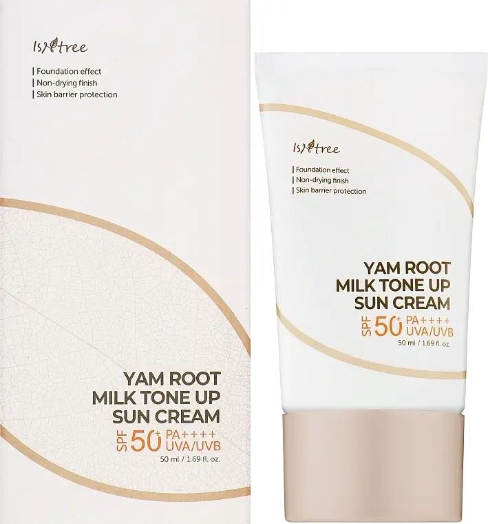 Купити Сонцезахисний крем з тональною дією Yam Root Milk Tone Up Sun Cream SPF/СПФ 50+ PA++++ на Elune.com.ua