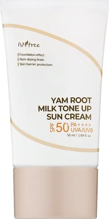 Купити Сонцезахисний крем з тональною дією Yam Root Milk Tone Up Sun Cream SPF/СПФ 50+ PA++++ на Elune.com.ua