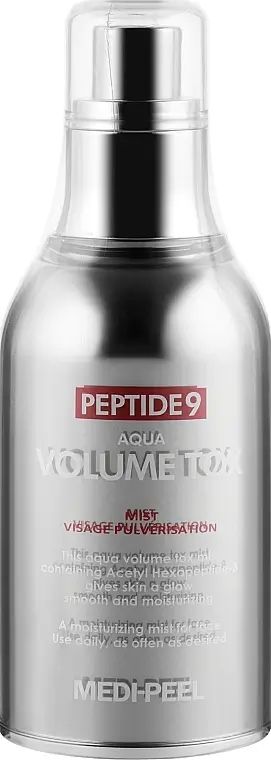 Купити Зволожувальний міст-спрей для обличчя з ліфтинг-ефектом Medi Peel Peptide 9 Aqua Volume Tox Mist на Elune.com.ua