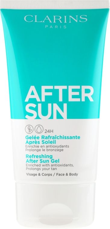 Купити Освіжальний гель після засмаги для обличчя і тіла Clarins Refreshing After Sun Gel 24H на Elune.com.ua