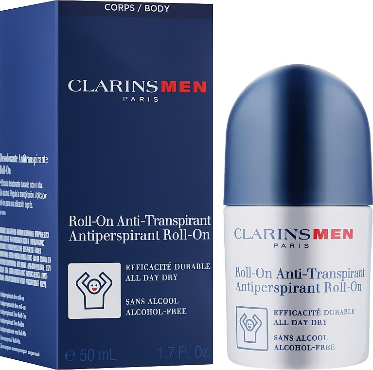 Купити Дезодорант-антиперспірант для тіла роликовий Clarins Men Roll-On Anti-Transpirant на Elune.com.ua