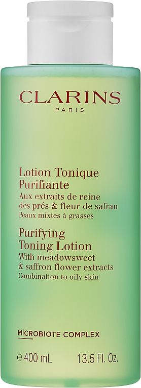 Купити Тонізувальний лосьйон з екстрактами таволги і гамамелісу Clarins Purifying Toning Lotion на Elune.com.ua