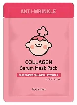 Купити Розгладжуюча маска для обличчя з колагеном Egg Planet Collagen Serum Mask Pack на Elune.com.ua