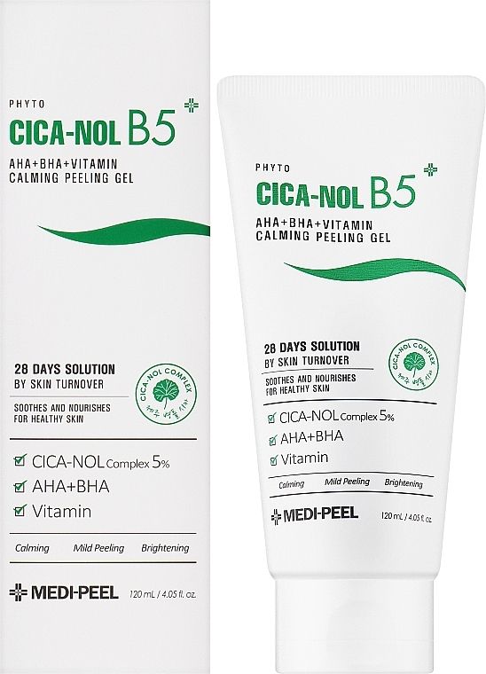 Купити Заспокійливий пілінг-скатка для обличчя Medi-Peel Phyto Cica Nol B5 AHA BHA Vitamin Calming Peeling Gel на Elune.com.ua