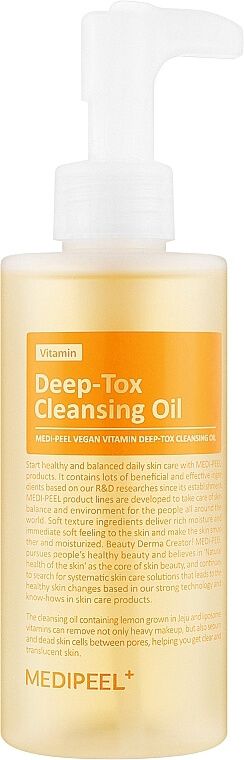 Купити Гідрофільна олія з комплексом вітамінів Vegan Vitamin Deep-Tox Cleansing Oil на Elune.com.ua