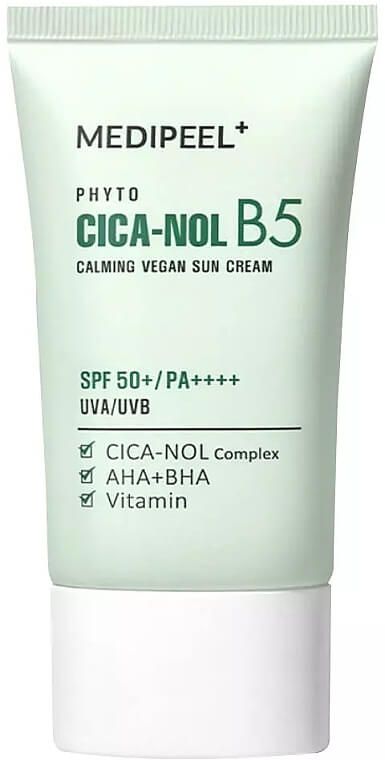 Купити Заспокійливий сонцезахисний крем для обличчя Phyto Cica-Nol B5 Calming Vegan Sun Cream SPF 50+ PA++++ на Elune.com.ua