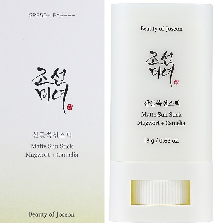 Купити Матуючий сонцезахисний засіб у стіку Matte Sun Stick Mugwort+Camelia SPF 50+ PA++++ на Elune.com.ua