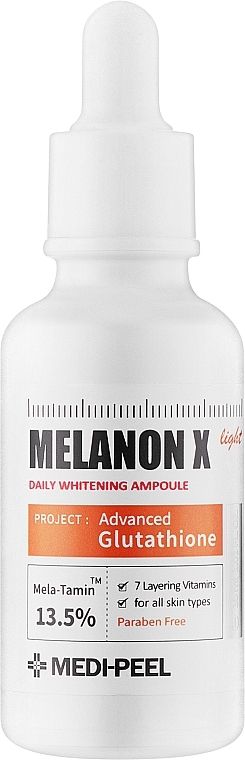 Купити Легка ампульна сироватка для обличчя Medi Peel Melanon X Ampoule Light на Elune.com.ua