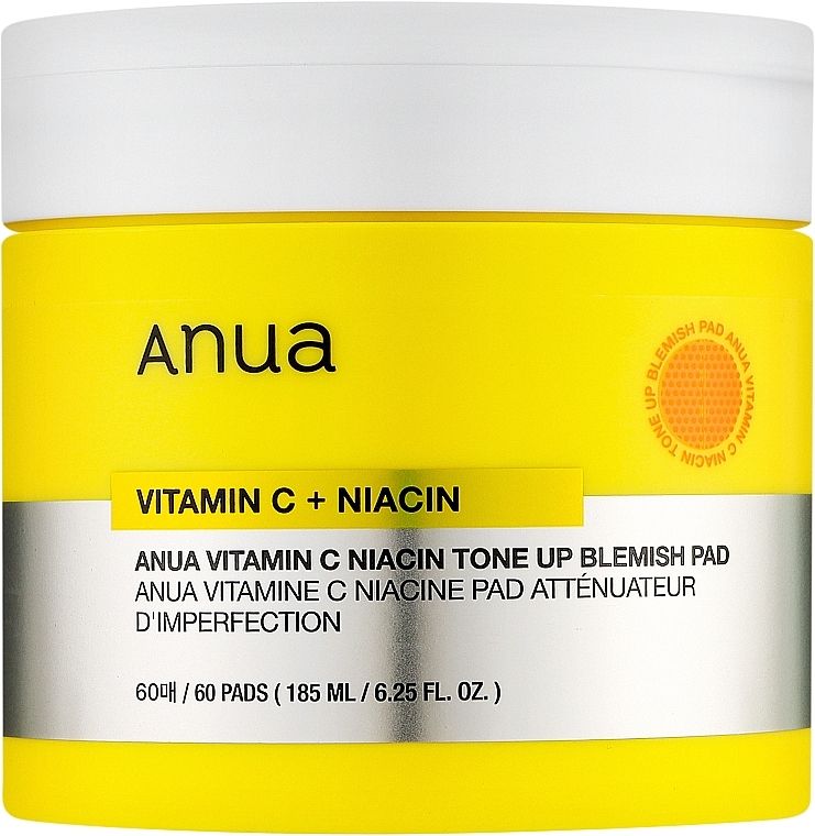 Купити Тонізувальні диски проти недосконалостей з вітаміном С та ніацином Anua Vitamin C+ Niacin Tone Up Blemish Pad на Elune.com.ua