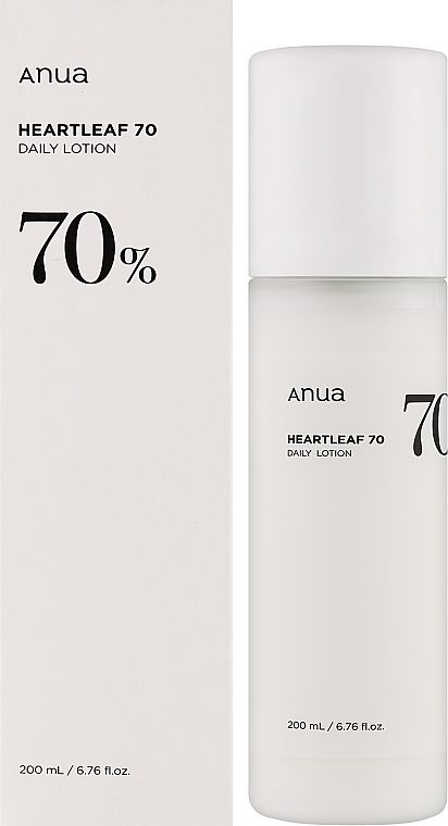 Купити Заспокійливий та зволожувальний лосьйон для обличчя Anua Heartleaf 70% Daily Lotion на Elune.com.ua