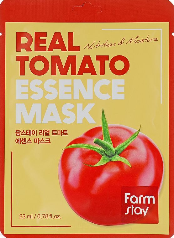 Купити Зволожувальна маска для обличчя з екстрактом томата Farmstay Real Tomato Essence Mask на Elune.com.ua