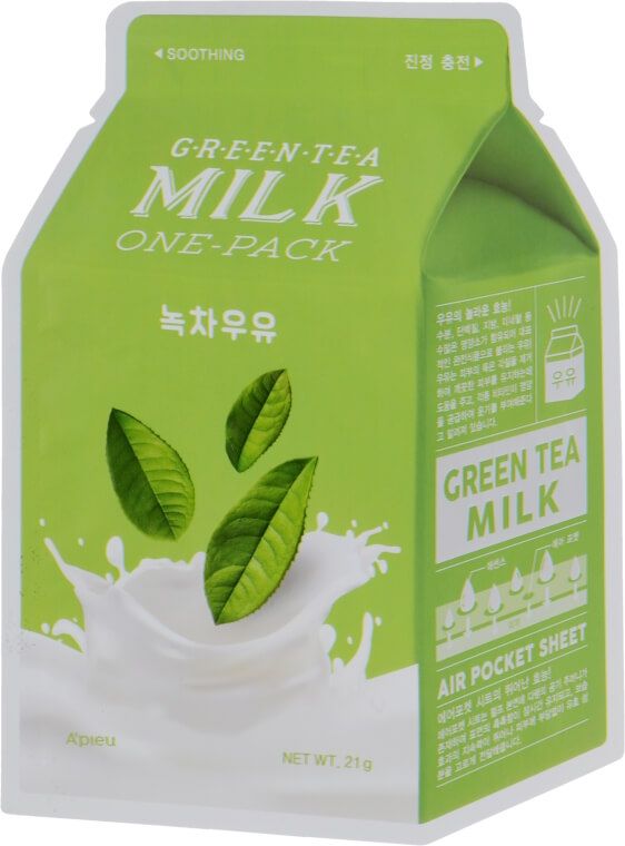 Купити Тканинна маска з Зеленим чаєм Green Tea Milk One-Pack на Elune.com.ua