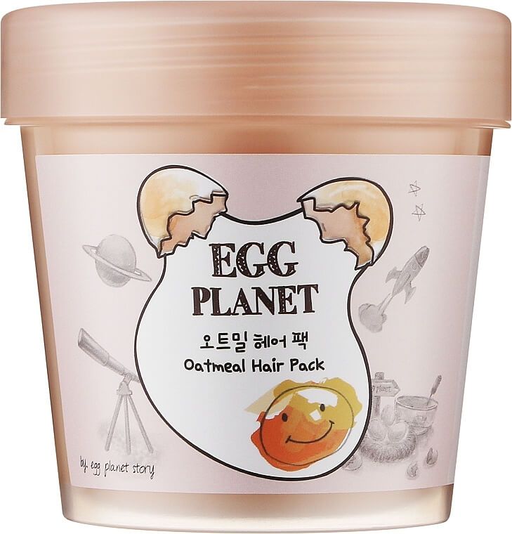 Купити Маска для волосся з екстрактом вівсяних пластівців Egg Planet Oatmeal Hair Pack на Elune.com.ua