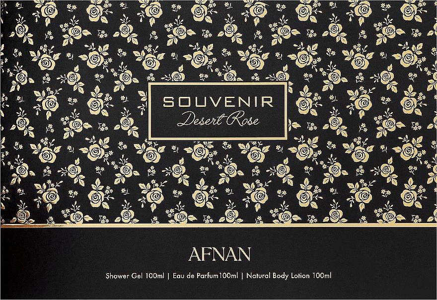 Купити Набір Afnan Perfumes Souvenir Desert Rose (edp/100ml + sh/gel/100ml + b/lot/100ml) на Elune.com.ua
